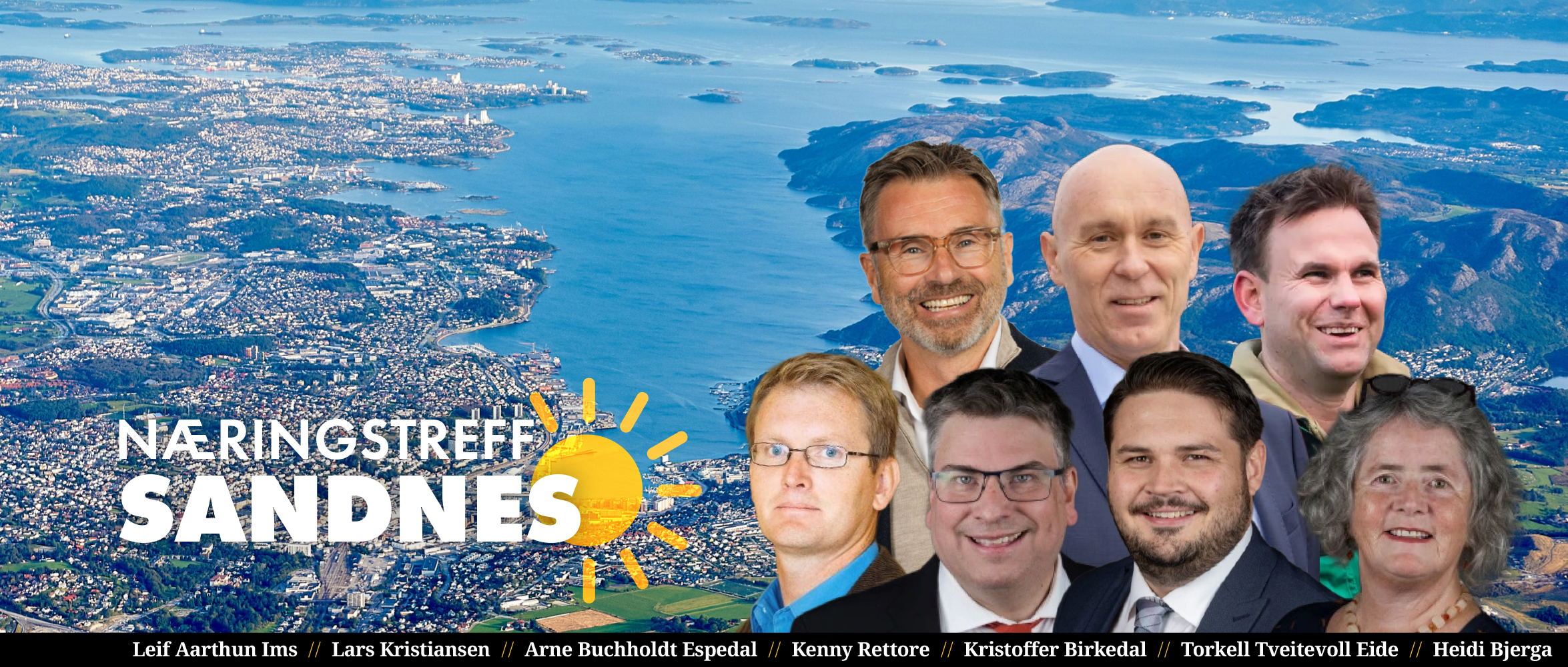 Næringstreff og sommerfest: Ka vil me med Sandnes?